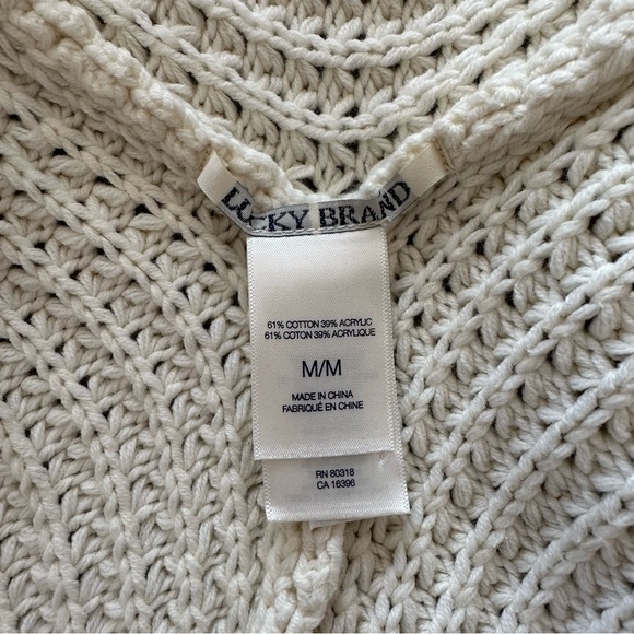 Lucky Brand Cream Open-Front Sweater - Picture 7 of 9